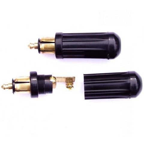 12V 24V EU Plug For BMW Motorcycle Cigarette Lighter Black Short Socket Adaptor Converter Cable Car-styling Head Refit Accessory ► Photo 1/6