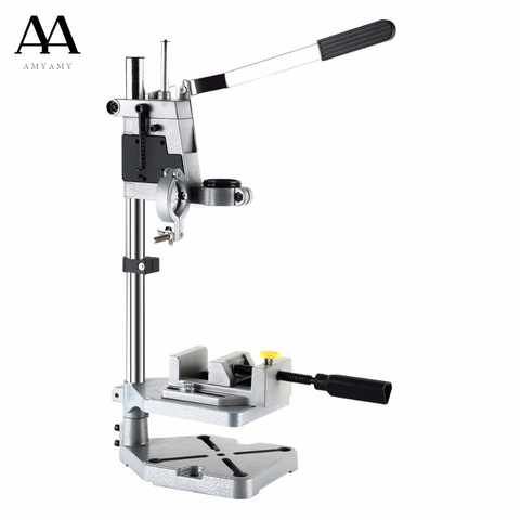 AMYAMY NEW style Electric Drill Bench power Drill Press Stand with Vise cast iron base Drill Stand Rotary Tool Work Station ► Photo 1/6