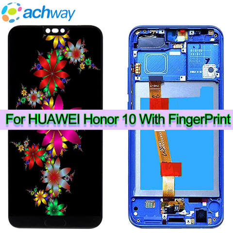 Original for Huawei Honor 10 LCD Display Touch Screen Digitizer Assembly for Honor10 with frame 5.84