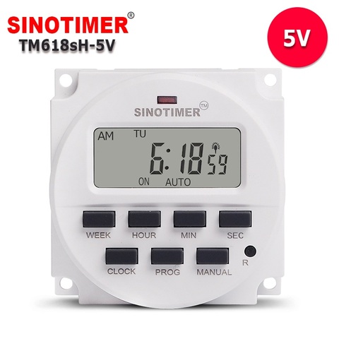 DC 5V Electronic LCD Digital 7 Days Weekly Programmable Timer Module LED Lighting Time Switch with 1 Second Interval ► Photo 1/6