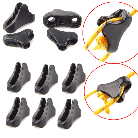10pc Tent Fastener Wind Rope Buckle lOCK Camping Triangle Fastener Cord Stopper Tool ► Photo 1/5