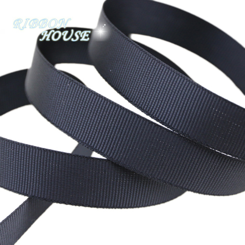 (10 meters/roll) Black Grosgrain Ribbon Webbing Decoration Gift Ribbons ► Photo 1/6