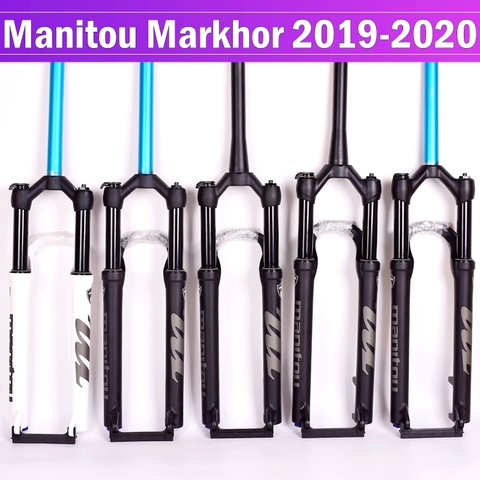 Bike Fork Manitou MARKHOR 26 27.5inchs 29er Mountain MTB Bicycle Fork air Front Fork suspension 2022 Manual control remote lock ► Photo 1/6