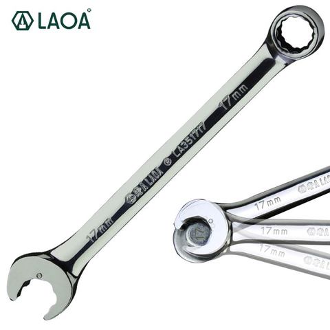 LAOA 8-27mm Open End Ratchet Wrench Combination Ratchet Socket Spanner Universal Key Bicycle Car Repair Hand Tool ► Photo 1/6