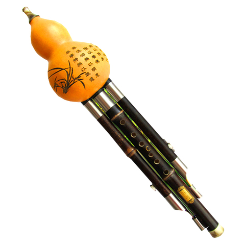 Cucurbit Hulusi Flute Natural Gourd and Bamboo Flauta Hulusi C/bB Key Musical Instrument Professional Detachable Flute Hulusi ► Photo 1/6