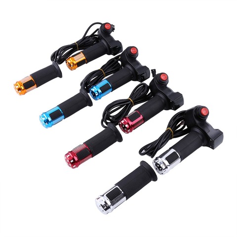 1set electric bike handlebar grip throttle  electric scooter twist accelerator with LED display tricycle speed control 7 wires ► Photo 1/6