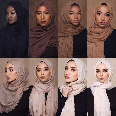 wholesale price 170*68cm women muslim crinkle hijab scarf femme musulman  soft cotton headscarf islamic hijab shawls and wraps - Price history &  Review | AliExpress Seller - Peacesky Official Store | Alitools.io