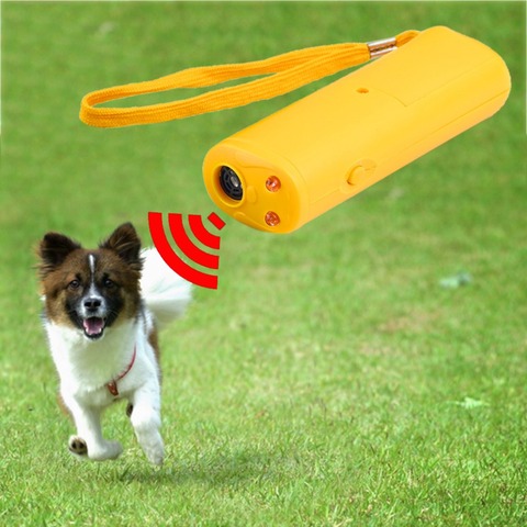 LED Ultrasonic Anti Bark Barking Dog Training Repeller Control Trainer device 3 in 1 Stop Bark Dog Training Device ► Photo 1/6