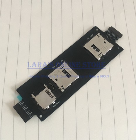 JEDX Original Dual SIM Card + Micro SD Card Reader Holder Connector Slot Flex Cable for ASUS ZenFone 2 5.5