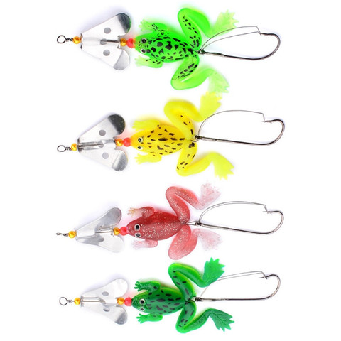 1PCS Frog Fishing Lures 90mm/6g High Quality Fishhooks Kopper Lifelike Target Frog soft Lure Snakehead Topwater Simulation ► Photo 1/6