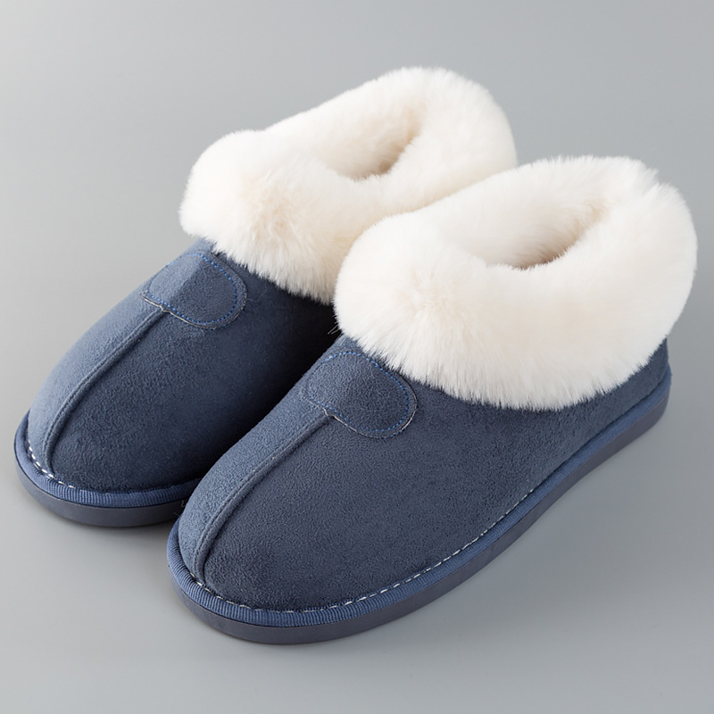 Price history Review on Women's Fluffy slippers Winter fur sliders house slippers for Big size 14 warm non-slip Couple soft plush shoes | AliExpress Seller - Stunner girl Store
