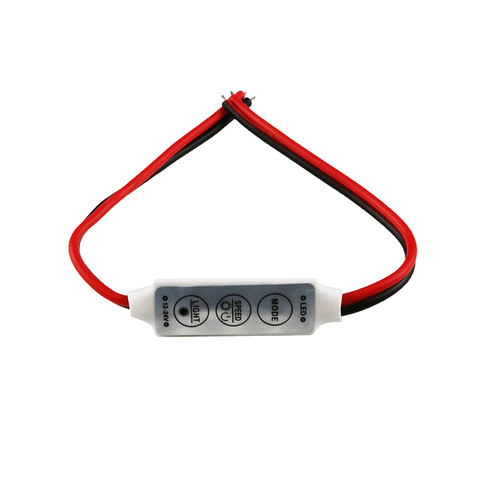 NEW 12V Mini 3 Keys Single Color LED Controller Brightness Dimmer for led 3528 5050 strip light Wholesale 1PCS DJ ► Photo 1/6