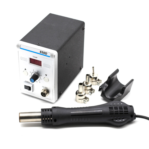Hot Air Gun 858d  Rework Soldering Station LED Digital Hair Dryer For Soldering 700W Heat Gun Welding Repair Tools vs 8858 ► Photo 1/6