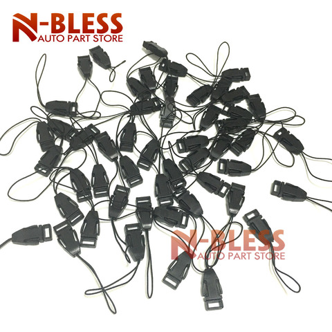 50pcs black Universal Detachable Buckle Clip For Quick Release Phone Case Camera Card Holder key ring Hanging Strap ► Photo 1/6