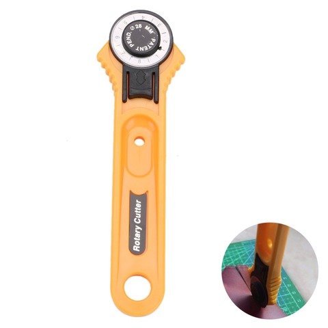28MM Circular Rotary Cutter Knife Safety Blade Paper Clothes Patchwork Piecing Sewing Quilting Fabric Cutting Leathercraft Tool ► Photo 1/6