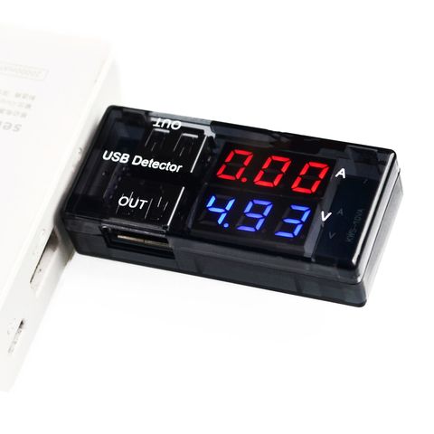 USB Current Voltage Tester Meter USB Voltage Ammeter USB Detector Double Row Shows New 20% off ► Photo 1/4