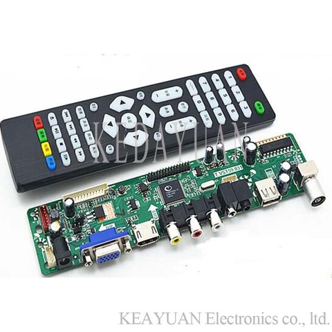 free shipping  V59 motherboard   T.VST59.031   LCD LED TV Controller Driver Board ► Photo 1/1