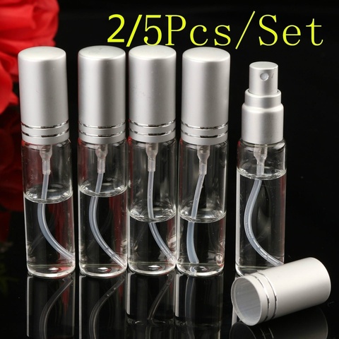 2/5Pcs 10ML Spray Bottle Small  Glass Atomizer Perfume Portable Soap Dispenser Mini Liquid Tonic Oil Cosmetic Container ► Photo 1/6