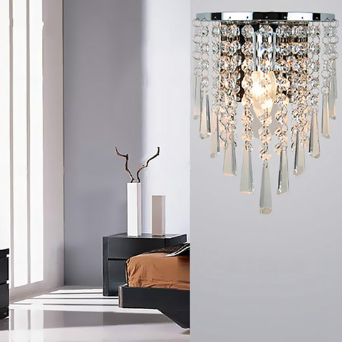 Modern Crystal Chandelier Wall Light Lighting Fixture 220V E14 LED Ceiling Lights ► Photo 1/1