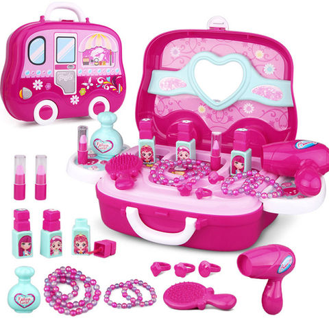 Kids Makeup Toys Girls Games Baby Cosmetics Pretend Play Set Hairdressing  Make Up Beauty Toy For Girl Developing Game - Price history & Review, AliExpress Seller - Lovely Too Store