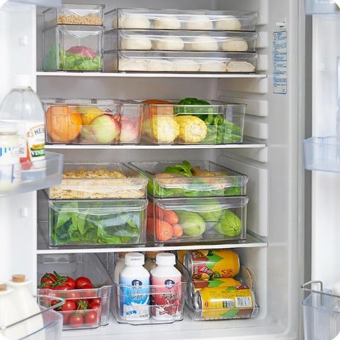 Kitchen Refrigerator Storage Box Plastic Drawer Type Food