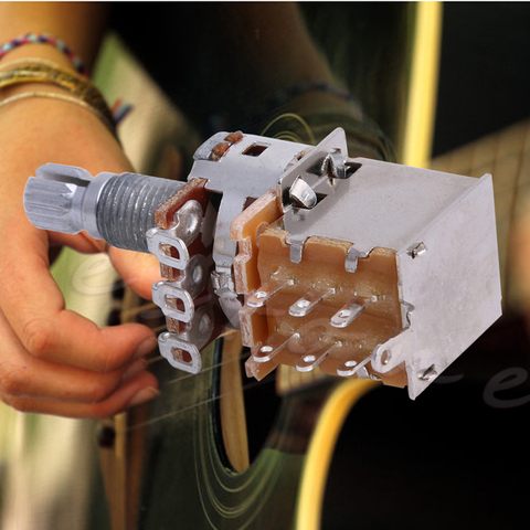 B500K Potentiometer Push Pull Switch Splined DPDT Pot Shaft18mm Electric Guitar Tone Volume Parts New ► Photo 1/6