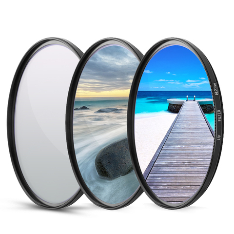 Lens Filter Set (ND8 CPL UV) Neutral Density + Polarizing + UV Protection Filter for 49mm 52mm 55mm 58mm 62mm 67mm 72mm 77mm ► Photo 1/3