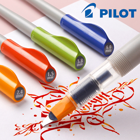 Pilot Parallel Pens 1.5/2.4/3.8/6.0mm Tips Duckbill Fountain Pen Calligraphy Pens Writing Artistic Font, Animation Design ► Photo 1/6