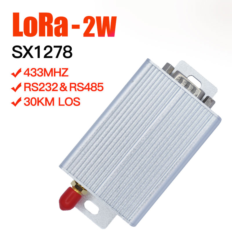 2W SX1278 lora transmitter receiver lora uart 433mhz transceiver long ...