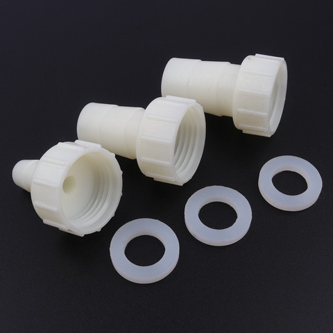 5pcs G1/2 Female Thread To 4~20mm PE Straight Connectors Drip Irrigation Aquarium Fish Tank Air Pump Hose Joints+Silicone Gasket ► Photo 1/6