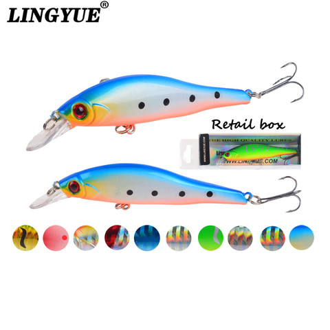 LINGYUE for 2022 Sinking fishing gear lures minnow crank 9.5cm 11.5g Tungsten magnet weight system wobbler bait isca artificial ► Photo 1/6