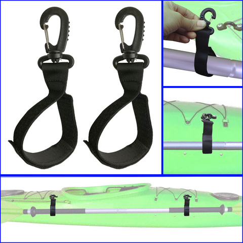 2PCS Kayak Paddle Keeper Oar Webbing Strap Holder Snap Clip For SUP Paddleboard Inflatable boat Paddle ► Photo 1/6