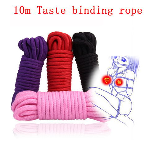 10M Thicken Sex Cotton Bondage Restraint Rope Slave Roleplay Toys For Couples Adult Games Products Shibari Hogtie Fetish Harnes ► Photo 1/6
