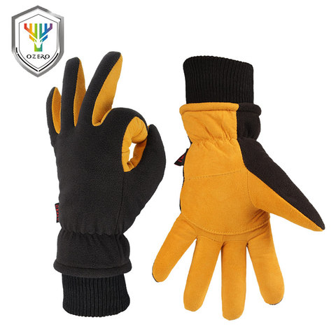 OZERO Winter Warm Gloves Man's Work Driver Windproof Security Protection Wear Safety Working Ski For Man Woman Gloves 8008 ► Photo 1/6