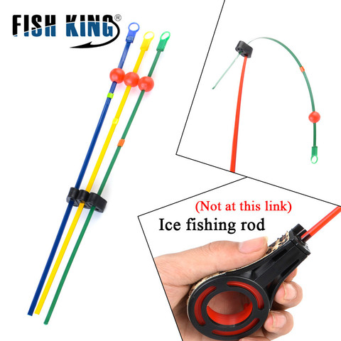FISH KING 20pcs Winter Fishing Rod Top Tip MH power C.W 6-12g 7-15g 10-18g Stainless Steel Ice Rod Tip 19cm Ultralight Rod Combo ► Photo 1/6