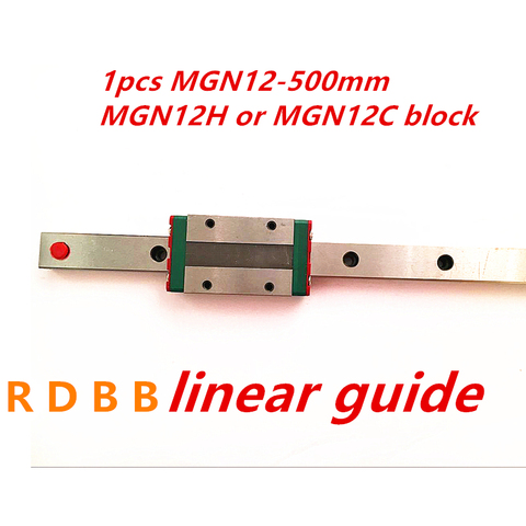 12mm for Linear Guide MGN12 500mm L= 500mm for linear rail way + MGN12C or MGN12H for CNC X Y Z Axis ► Photo 1/1
