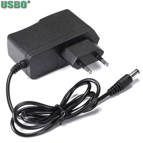 Black 5.5*2.5mm 5.5*2.1mm 3V5V6V7V7.5V9V12V 0.5A1A1.5A2A EU AC Blood Pressure Monitor Power Switch Adapter 2P MP3 MP4 DC Charger ► Photo 1/6