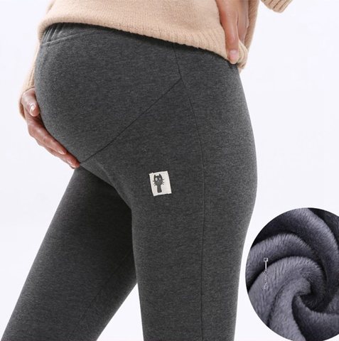 Winter Velvet Maternity Leggings Pants For Pregnant Women Warm Maternity  Clothes Thickening Pregnancy Trousers Clothing