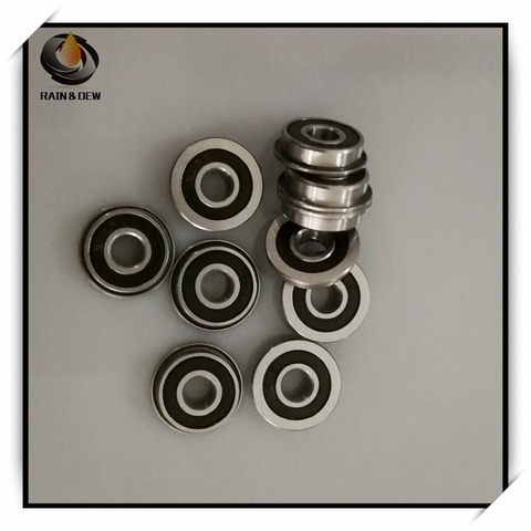 10Pcs F695-2RS Bearing 5*13*4 mm  ABEC-7 Flanged Miniature F695 RS Ball Bearings F695RS For VORON Mobius 2/3 3D Print ► Photo 1/5