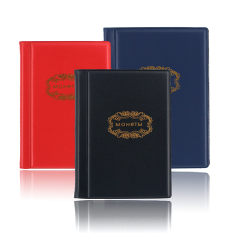 Mini Russian Coin Album 10 Pages 120 Units Pocket Coin Collection Book Coin Protection Album Red Black Blue 3 Colors ► Photo 1/6