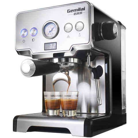 15 Bar Italian Coffee Machine Stainless Steel Steam Semi-automatic Milk Bubble Espresso Coffee Maker Commercial CRM3605 ► Photo 1/6