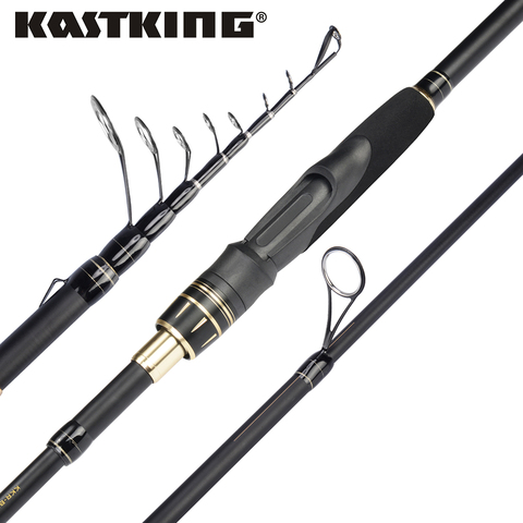 KastKing BlackHawk II Telescopic Spinning Casting Fishing Rod Portable Ultralight Rod with 24-Ton Carbon M MH ML Power F Action ► Photo 1/6