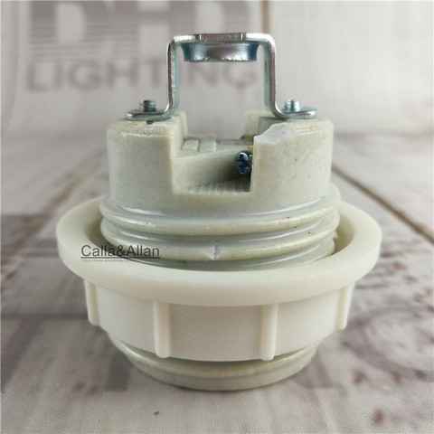 2/10pcs Ceramic sockets E14/E27 Pottery and Porcelain lamp holder DIY inside chandelier light socket AC110V/220V lighting base ► Photo 1/1