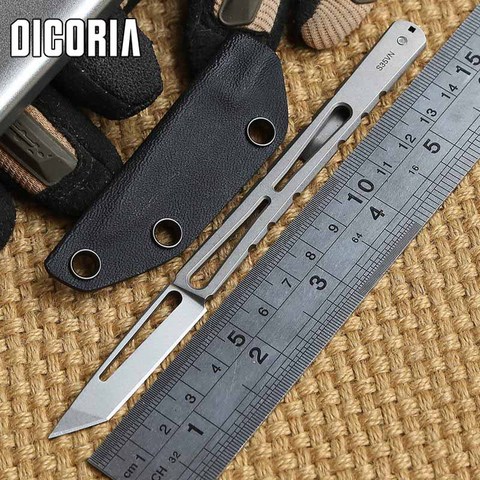 DICORIA Tactical II fixed blade knife CPM S35vn hunting straight knife KYDEX Sheath camping survival outdoor knives EDC tool ► Photo 1/6