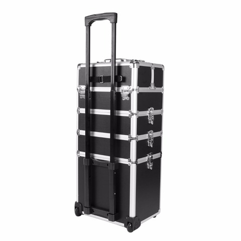 5 in 1 Trolley Hairdressing Makeup Beauty Nail Case Art Box Cosmetics Suitcase With Wheels ► Photo 1/6
