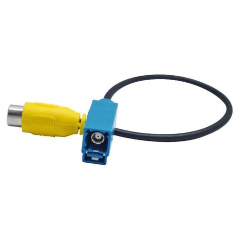 Car Reversing Camera Navigation Video Input Cable Adaptor Fakra RCA Cable Plug For Mercedes-Benz E280/E300/GLK ► Photo 1/6