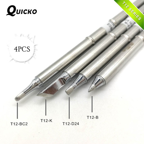 QUICKO  Electronic Soldering Iron Tips T12-K T12-B T12-BC2 T12-D24  Solder Iron 220v Welding Tip For Soldering Repair Station ► Photo 1/4