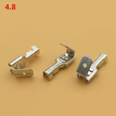 100pcs/lot 4.8 / 6.3 against the back shoulder of male and female plug spring terminals inserted spring cold terminal ► Photo 1/2