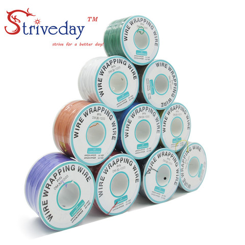 250 Meters 820ft Electrical Wire 10 Colors Single Strand Copper AWG30 Cable OK Wire & PCB Wire DIY CABLE ► Photo 1/6