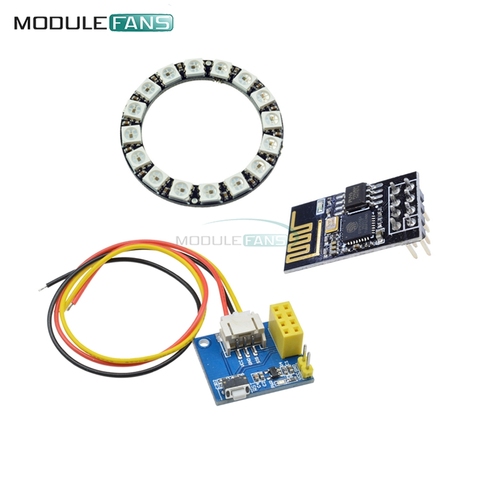 ESP-01 ESP-01S ESP8266 RGB LED Controller Adpater WIFI Module for Arduino IDE 16 Bits Light Ring Christmas DIY WS2812 WS2812B ► Photo 1/6